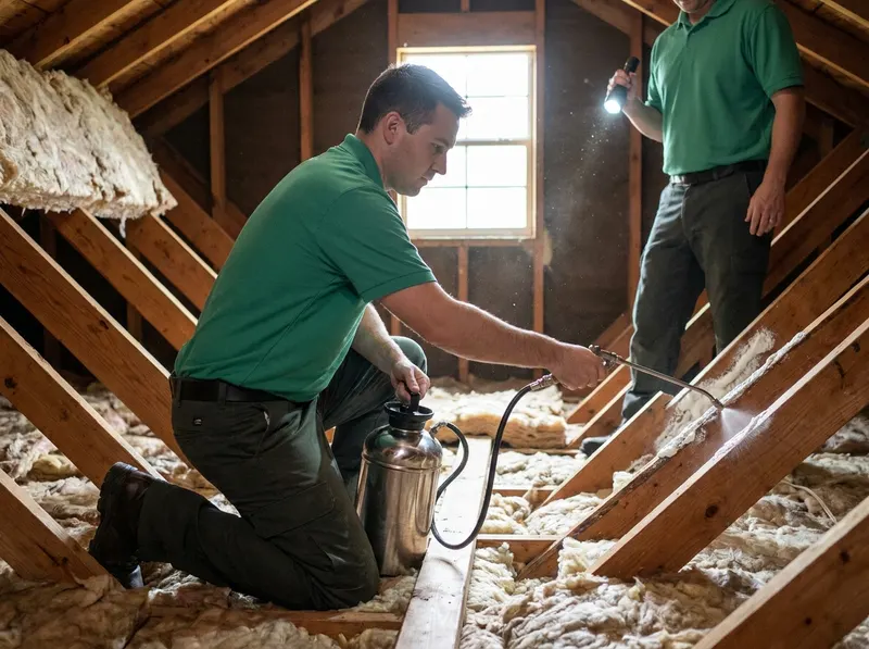 Attic Insulation Pest Sanitation in Houston, TX