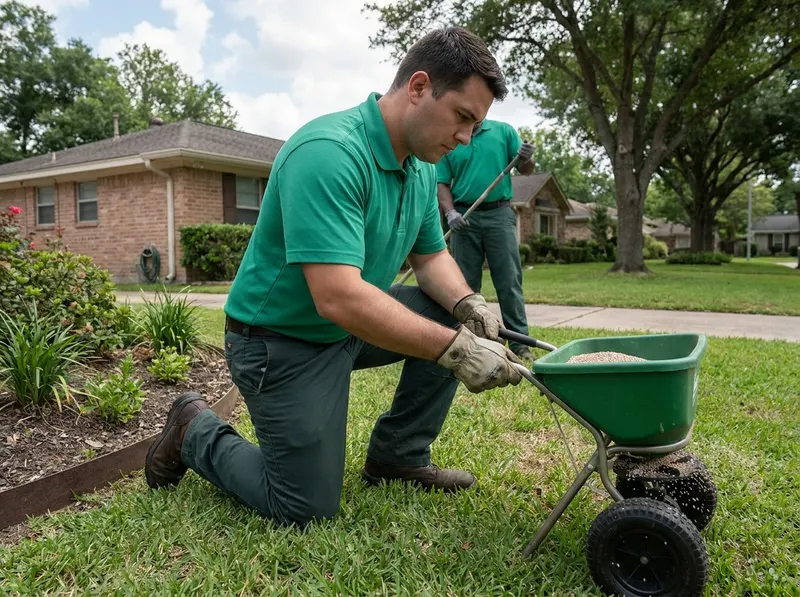 Fire Ant Yard Broadcast Management in Houston, TX